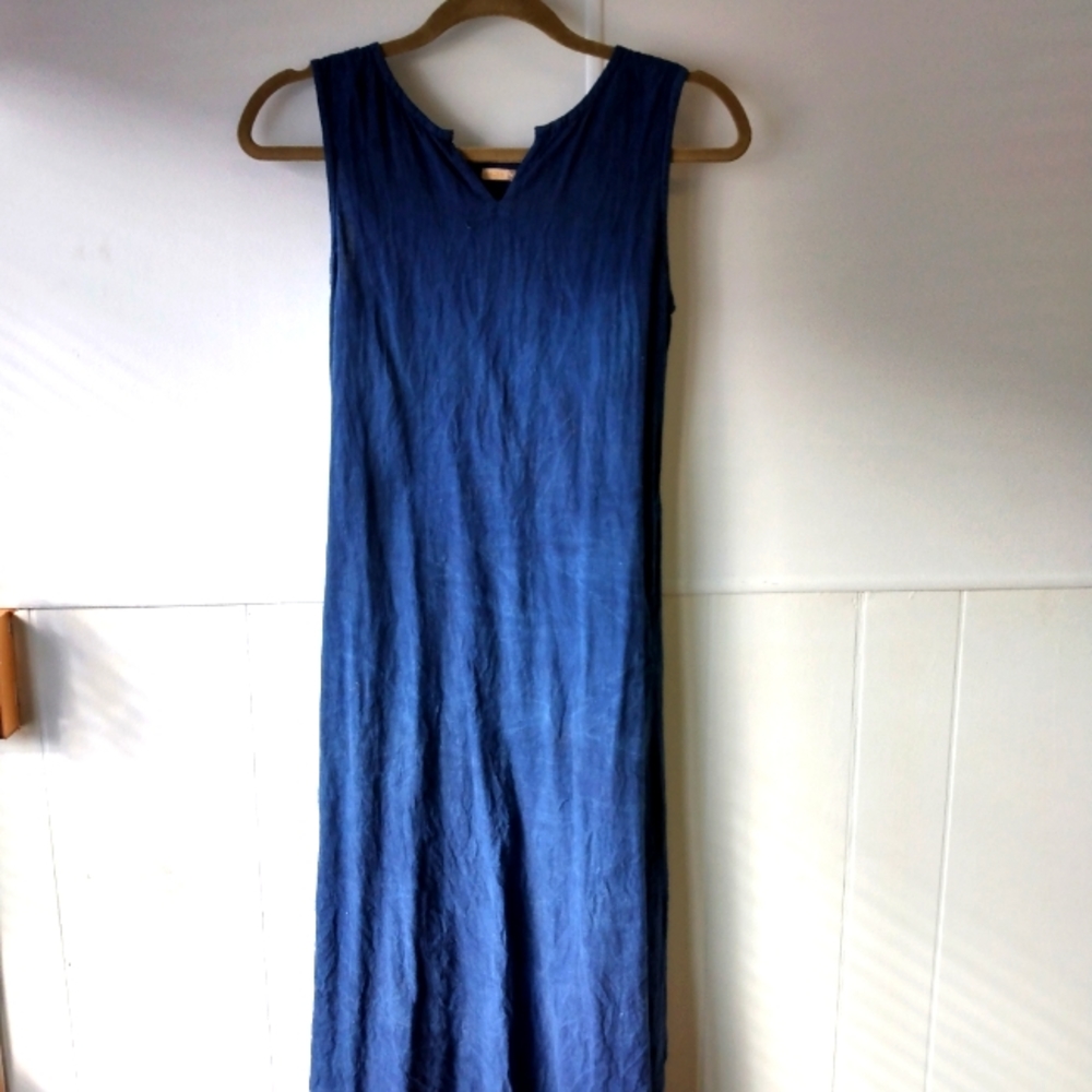 Matta maxi linen navy dress XS